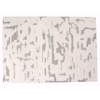 Floorpassion Bazaar 24 - Carved wollen vloerkleed in anthracite kleursamenstelling