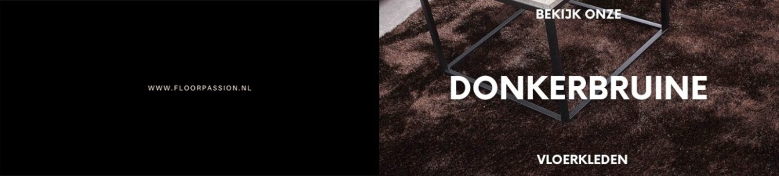 Donkerbruine vloerkleden