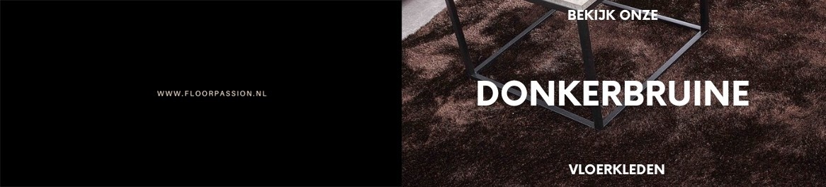 Donkerbruine vloerkleden