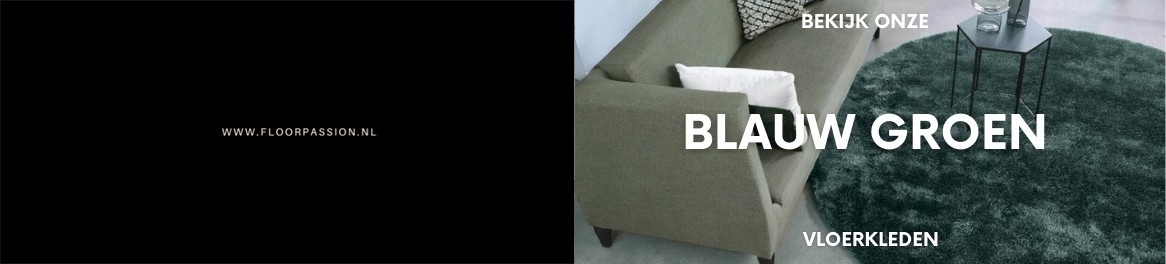 Blauwe groene vloerkleden