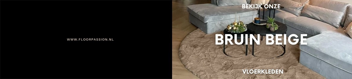 Bruine beige vloerkleden