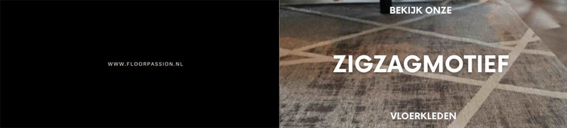 Zigzagmotief vloerkleden