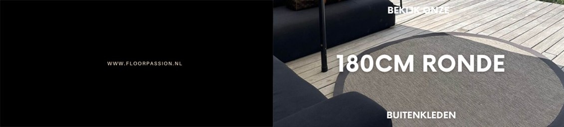 Buitenkleed rond 180 cm