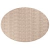 Floorpassion Barra 12 - Ovaal Outdoor vloerkleed in dessert sand beige