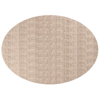 Floorpassion Barra 12 - Ovaal Outdoor vloerkleed in dessert sand beige