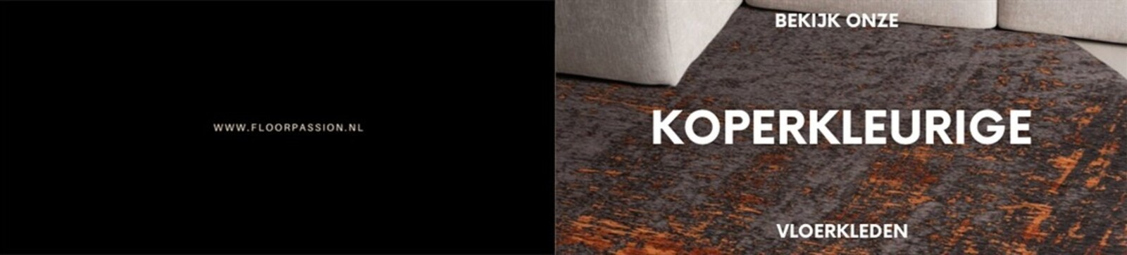 Koperkleurige vloerkleden