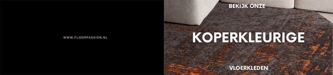 Koperkleurige vloerkleden