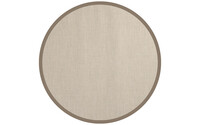 Napa 11 - Outdoor vloerkleed rond in crème kleurstelling