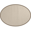 Floorpassion Napa 11 - Outdoor vloerkleed ovaal in crème kleurstelling - Copy