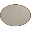 Floorpassion Napa 35 - Outdoor vloerkleed ovaal met blauwe details