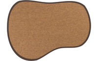 Sisal Outdoor 18 - Sisal vloerkleedin Bluma vorm voor buiten in donkerbruin met bruine band - Copy