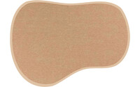Sisal Outdoor 13 in Bluma vorm - Sisal vloerkleed voor buiten in beige met crème band