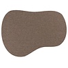 Floorpassion Sisal Outdoor 23 in Bluma vorm - Sisal vloerkleed voor buiten in antraciet/bruin met donkergrijze band