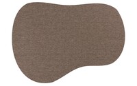 Sisal Outdoor 23 in Bluma vorm - Sisal vloerkleed voor buiten in antraciet/bruin met donkergrijze band