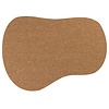 Floorpassion Sisal Outdoor 18 - Sisal vloerkleedin Bluma vorm voor buiten in donkerbruin met bruine band