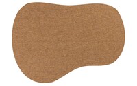 Sisal Outdoor 18 - Sisal vloerkleedin Bluma vorm voor buiten in donkerbruin met bruine band