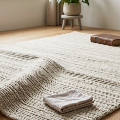 Tips om vouwen uit je vloerkleed te krijgen