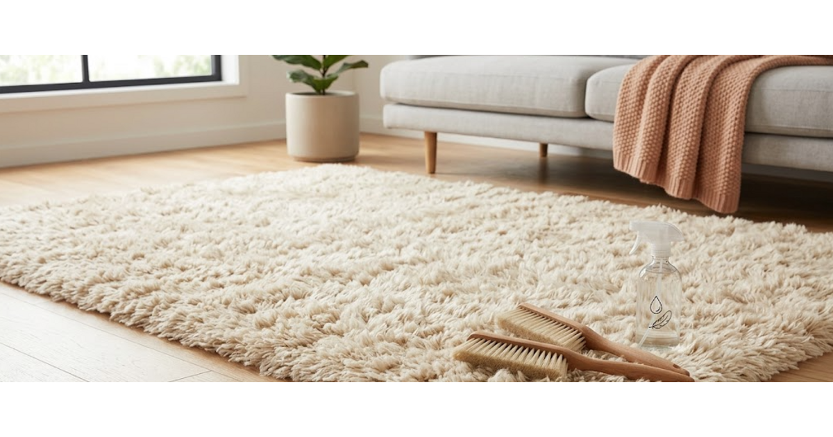 Tips om je vloerkleed weer fluffy te maken