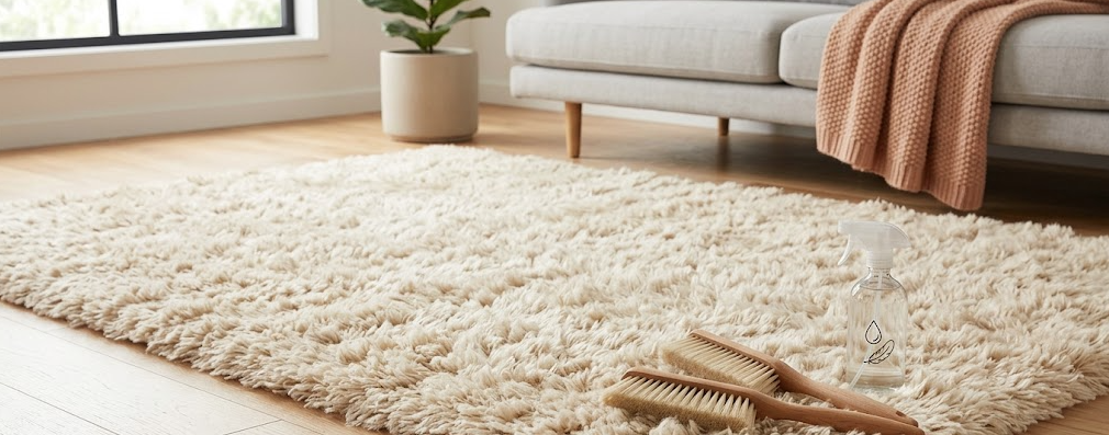 Tips om je vloerkleed weer fluffy te maken