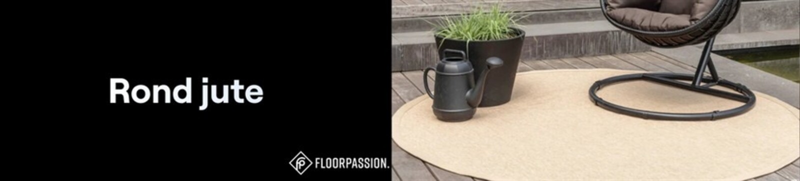 Jute vloerkleed rond