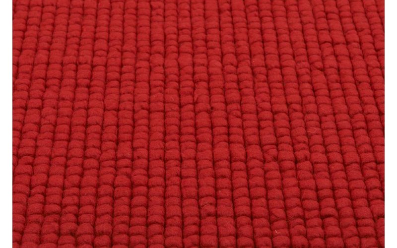 Beach Life 45 - Frans Molenaar vloerkleed van 100% wollen garen in Rode kleurensamenstelling