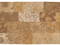 Chatel 13 - Prachtig patchwork vloerkleed in beige kleuren