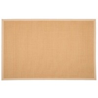 Floorpassion Premium 12 - Prachtig sisal vloerkleed in het beige met crème band