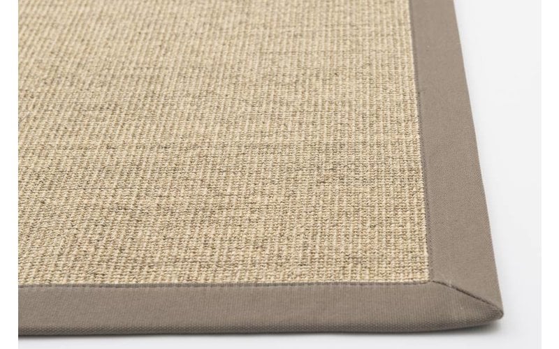 Premium 13 - Prachtig sisal vloerkleed in Beige met Taupe band