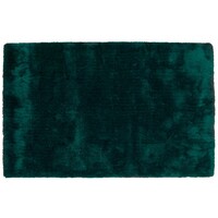 Floorpassion Ross 34 - Uniek hoogpolig vloerkleed in petrol kleursamenstelling