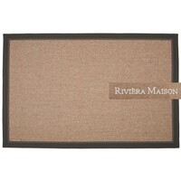 EdgarTown Grey RM23 - Naturel/Grijs sisal vloerkleed met donkergrijze band van Rivièra Maison