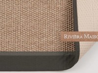 EdgarTown Grey RM23 - Naturel/Grijs sisal vloerkleed met donkergrijze band van Rivièra Maison