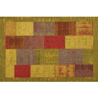 Floorpassion Enzo 98 - Prachtig vintage vloerkleed met Gele, Rode en Oranje garen