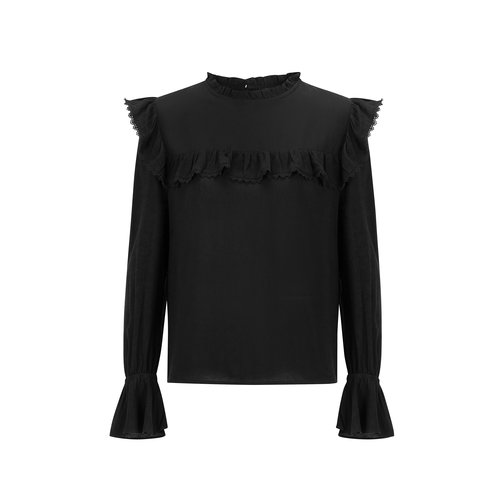 Ydence Ydence katoenen top met ruffle Kiki Ydence Ydence katoenen top met ruffle Kiki