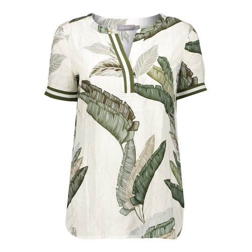 Geisha Geisha top leaves & tape 03216-20 off-white/green Geisha Geisha top leaves & tape 03216-20 off-white/green