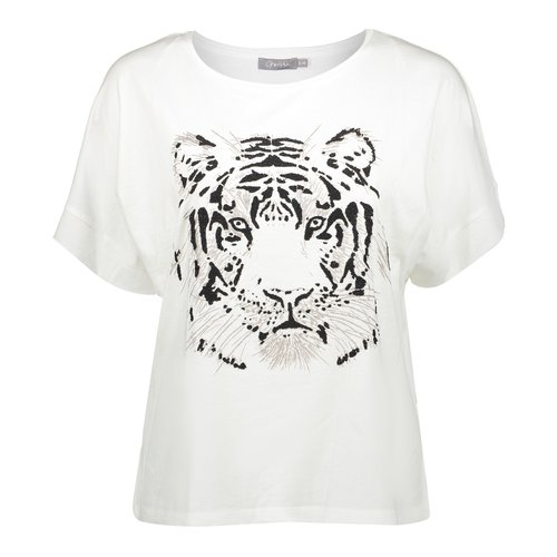 Geisha Geisha t-shirt Tiger 02352-46 off-white Geisha Geisha t-shirt Tiger 02352-46 off-white