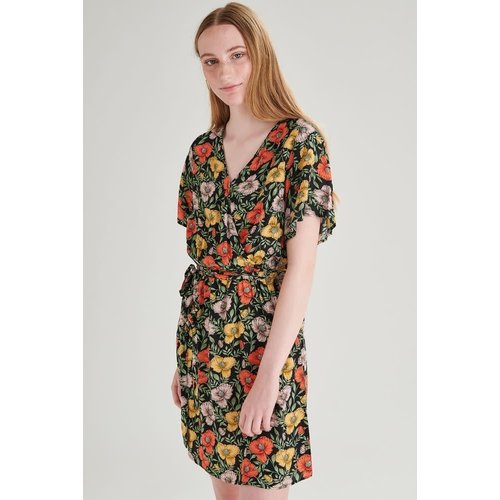 24colours 24Colours jurkje 20691 black flower 24colours 24Colours jurkje 20691 black flower