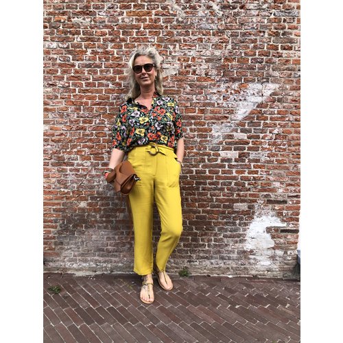 24colours 24Colours pants 60452a yellow 24colours 24Colours pants 60452a yellow