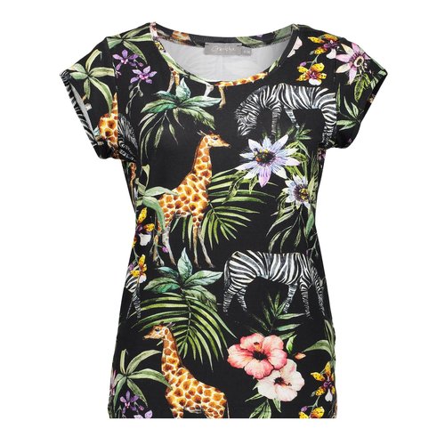 Geisha Geisha t-shirt Kate 02318-60 multi animal Geisha Geisha t-shirt Kate 02318-60 multi animal