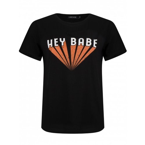 Ydence Ydence t-shirt Hey Babe black Ydence Ydence t-shirt Hey Babe black