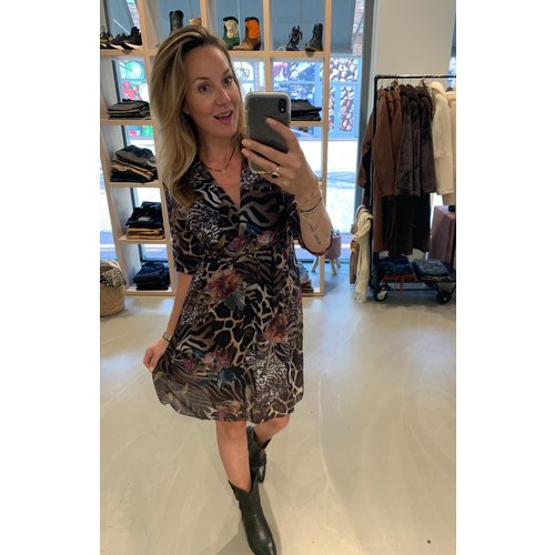 Jurkje kort met print Jurkje kort met print