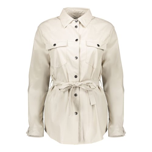 Geisha Geisha leather look Blouse PU 000010 off-white Geisha Geisha leather look Blouse PU 000010 off-white