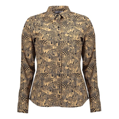 Geisha Geisha blouse 13192-20 tabacco combi Geisha Geisha blouse 13192-20 tabacco combi