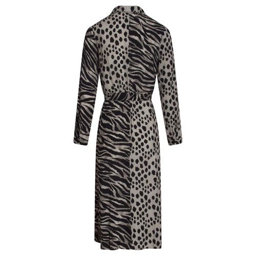 Smashed Lemon Smashed Lemon dress 21095 sand-black Smashed Lemon Smashed Lemon dress 21095 sand-black