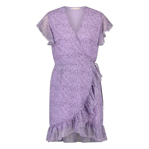 Freebird Freebird Mini Dress Rosy short sleeve lilac Freebird Freebird Mini Dress Rosy short sleeve lilac