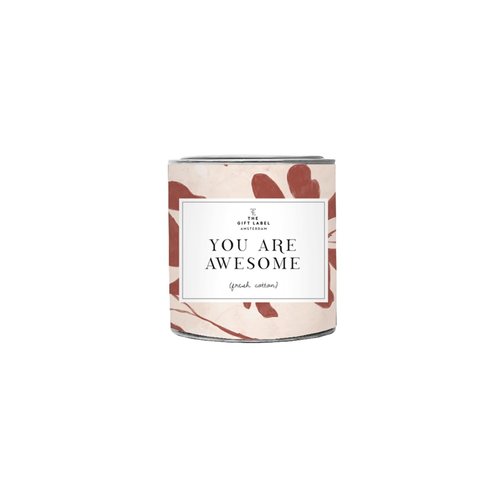 The Gift Label Candle small - You are Awesome - Jasmine vanilla 1011792 The Gift Label Candle small - You are Awesome - Jasmine vanilla 1011792