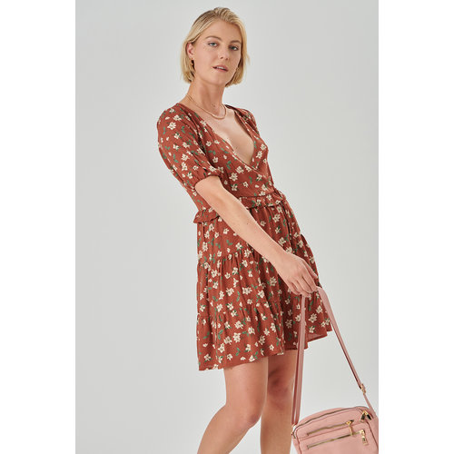 24colours 24Colours Jurk 20823a bruin 24colours 24Colours Jurk 20823a bruin