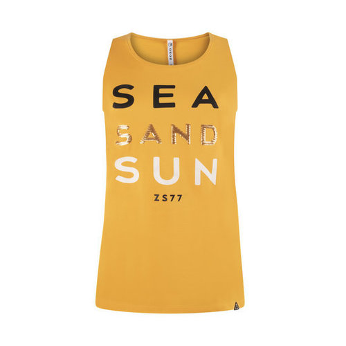 Zoso ZOSO 214 Sun Sporty top met print summergold Zoso ZOSO 214 Sun Sporty top met print summergold