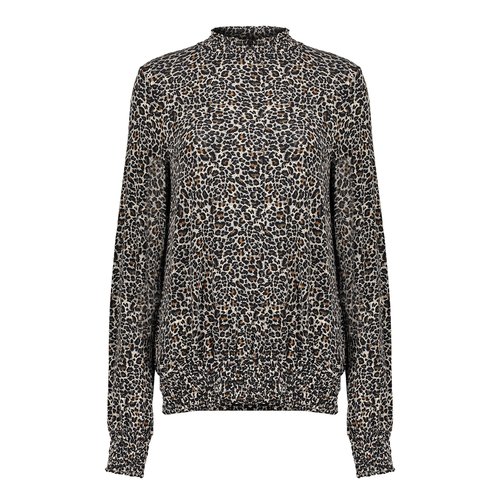 Geisha Geisha T-Shirt AOP smock 12578-60 black/cognac Geisha Geisha T-Shirt AOP smock 12578-60 black/cognac