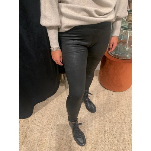 New York legging leatherlook zwart New York legging leatherlook zwart