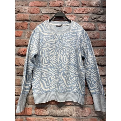 Geisha Geisha Pull zebra light blue 14903-23 Geisha Geisha Pull zebra light blue 14903-23